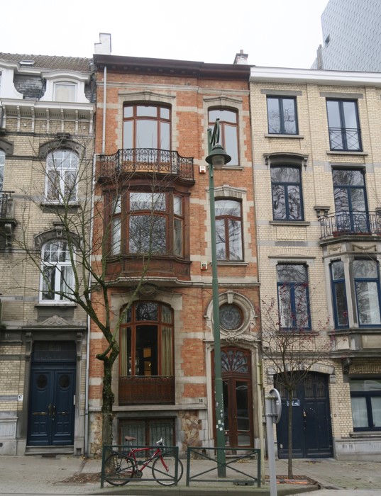 Façade existante de l'immeuble en infraction